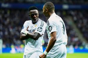 阿斯：姆巴佩&维尼修斯本轮遭遇种族歧视，对手球迷模仿猴子叫声