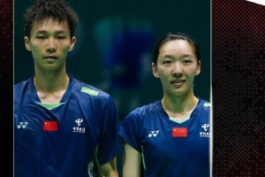 羽毛球世锦赛混双次轮：蒋振邦/魏雅欣战胜亨明/埃斯特尔