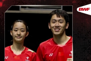 程星/张驰2-0击败对手，晋级羽毛球世锦赛混双16强