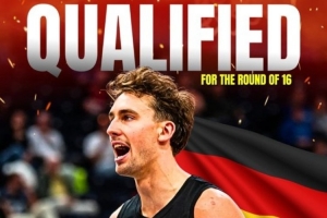 德国男篮连下三城提前出线 晋级淘汰赛16强！