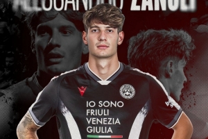 官方：24岁后卫扎诺利正式加盟乌迪内斯，方式为租借+强制买断