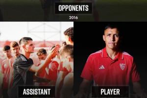 没想到33岁拉梅拉现执教36岁桑切斯，两人曾在北伦敦德比冲突