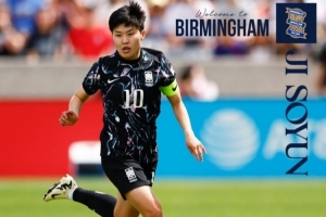 官方：34岁韩国女足队长池笑然租借加盟伯明翰女足