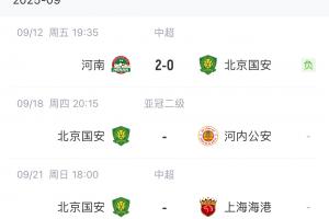 3天后踢海港！国安轮换10人，仅张稀哲继续首发，20岁门将迎首秀