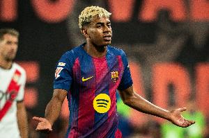 登贝莱：亚马尔非常出色未来会赢得很多奖杯，例如金球奖