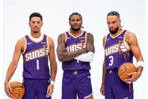 美媒晒布克+格林+狄龙定妆照：谁能阻挡太阳的新三巨头？