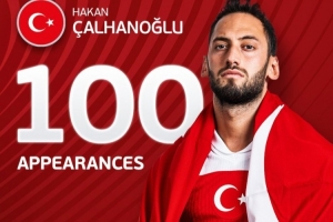 土耳其国门祝贺恰20国家队百场：他是领袖，希望未来创造更多纪录