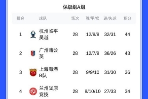 湖北青年星、昆明城星输球双双降入中冠，中乙降级队全部确定