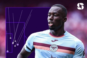 6次运动战创造机会！卡约德书写布伦特福德队史英超新纪录