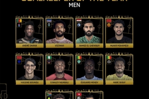 非洲年度最佳门将候选：奥纳纳、布努、爱德华-门迪入围