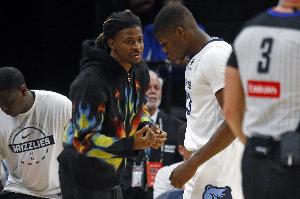 Shams：莫兰特今天可以出战与鹈鹕的揭幕战 没有时间限制