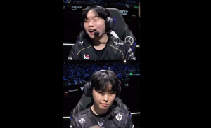 KT和GEN赛后选手表情对比：Chovy面如死灰，Bdd笑容满面春风得意