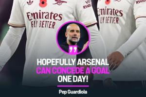 能否争冠？瓜帅：希望阿森纳有一天能丢一球吧，这可不容易