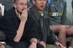 场下憨憨的！白鹿巷现场观赛的孙兴慜反应实录！