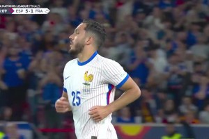 神了！切尔基右脚停球左脚潇洒凌空斩世界波！法国2-5西班牙！