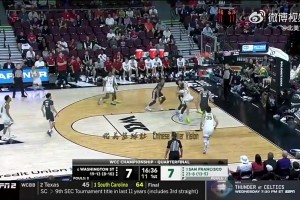生涯首次两双！王俊杰昔日NCAA首发28分钟10分10板1帽
