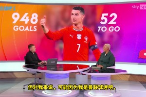天空体育评述员高赞C罗️：极度自律，曼联没有给他足够尊重