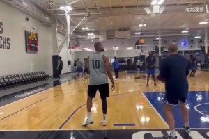 备战揭幕战！独行侠的队内训练！鲍威尔三分这么准？