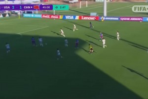 突然崩盘！U17美国女足4分钟连入2球，中国女足1-3落后