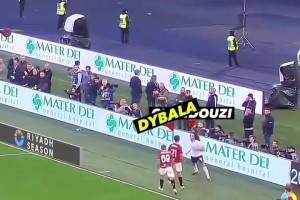 敢惹我？名场面：迪巴拉和贡多齐冲突，直接亮出世界杯冠军护腿板